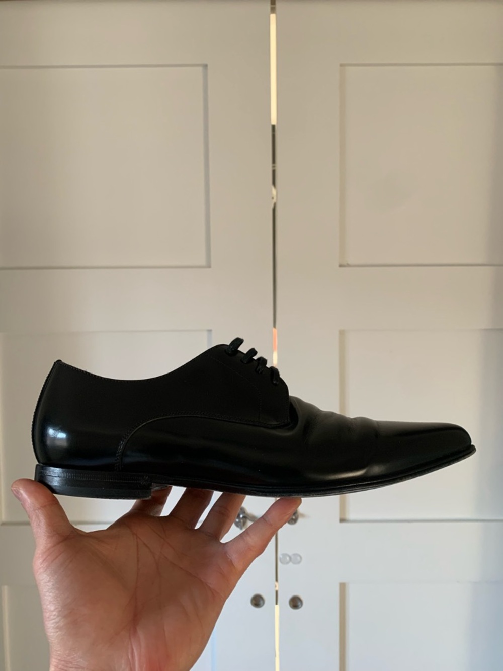Dolce&Gabbana Derby Black Patent Leather Shoe